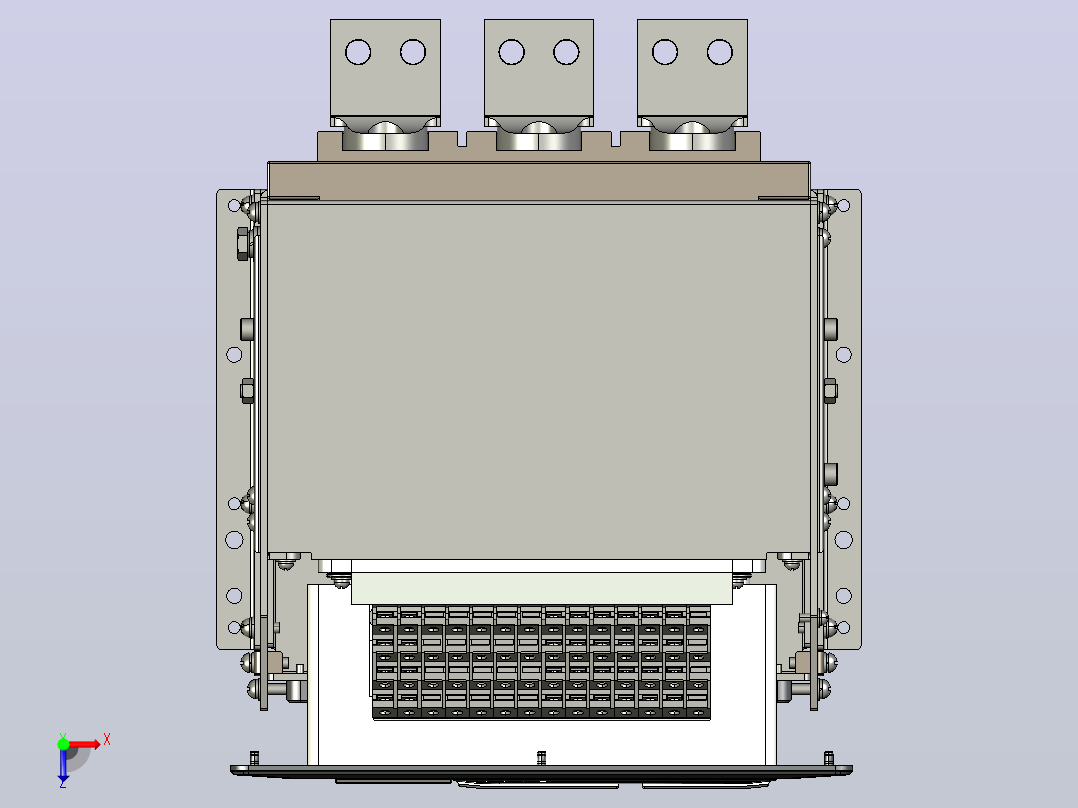 NA8-1600 200A-630A 3P 抽屉式-水平接线+门框202409俯视图