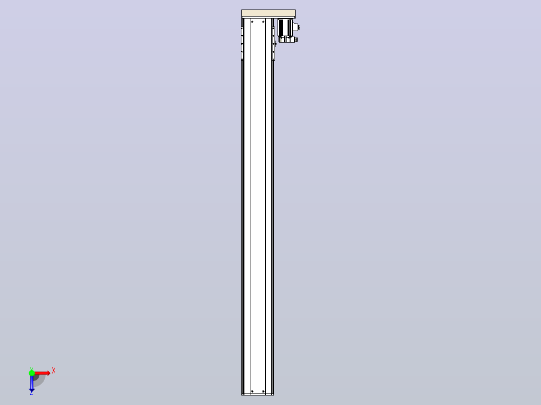 日规模组半封闭丝杆TPA-HNR-220D-3210C-L2200-ML-Y-P1K-N3俯视图