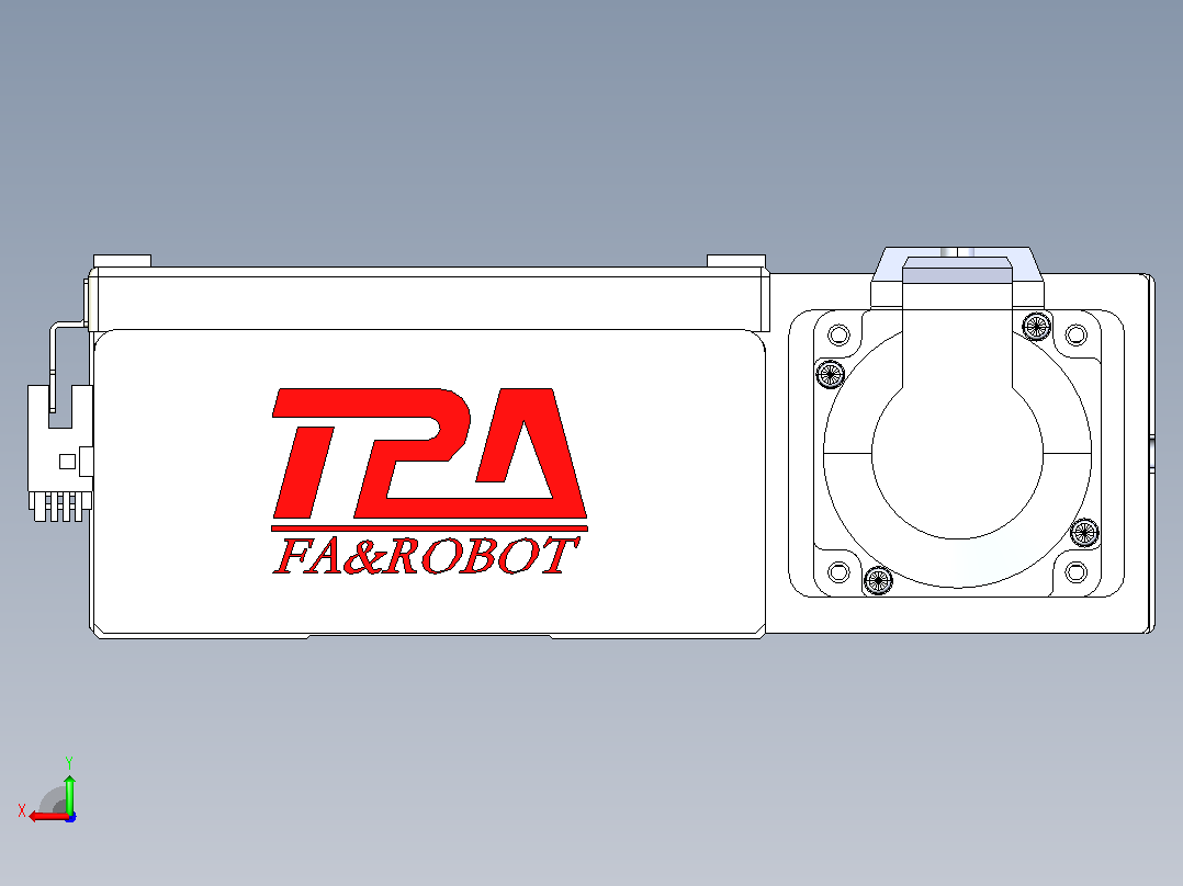 滚珠丝杠直线轴带导轨全封闭TPA-HCR-140D-2010C-L700-ML-Y-P40-N3后视图