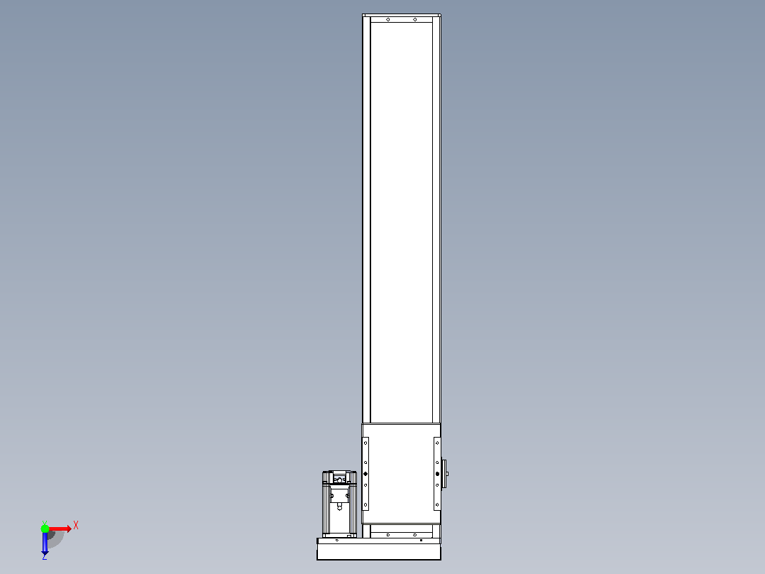 滚珠丝杠直线轴带导轨全封闭TPA-HCR-140D-2010C-L700-ML-Y-P40-N3俯视图