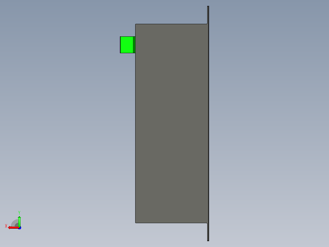 A2002845-7口工业USB 3.0集线器后视图
