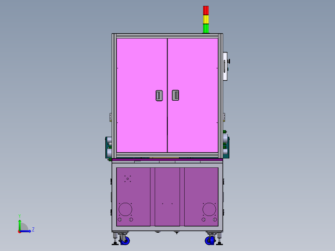 自动Mylar贴合机 sw17可编辑左视图