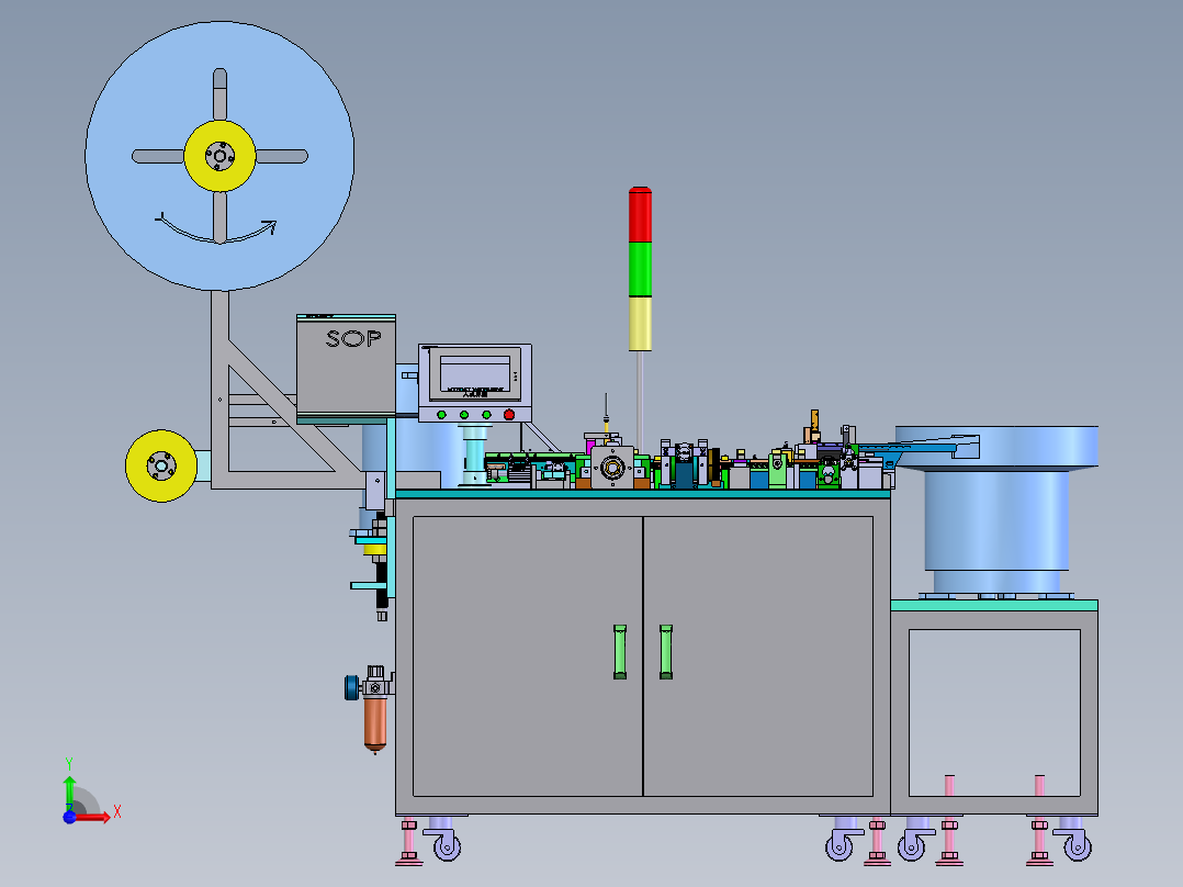 USB 母座自动组装机sw18前视图
