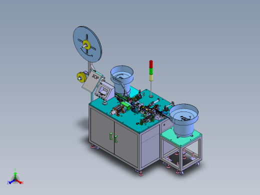 USB 母座自动组装机sw18正等轴测缩略图