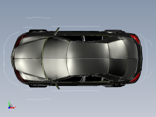 catia 讴歌RL2005汽车前视缩略图
