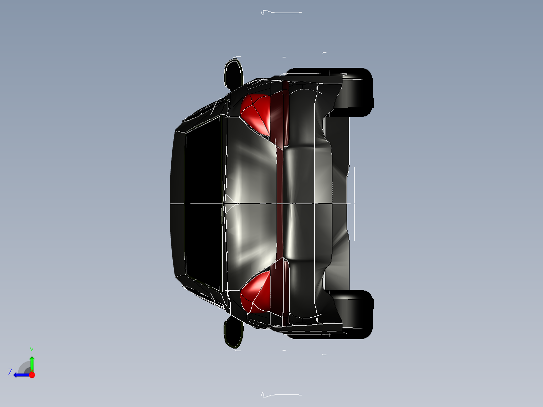 catia 讴歌RL2005汽车右视图