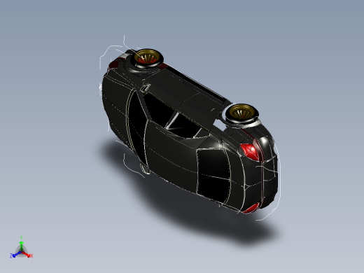 catia 讴歌RL2005汽车正等轴测缩略图