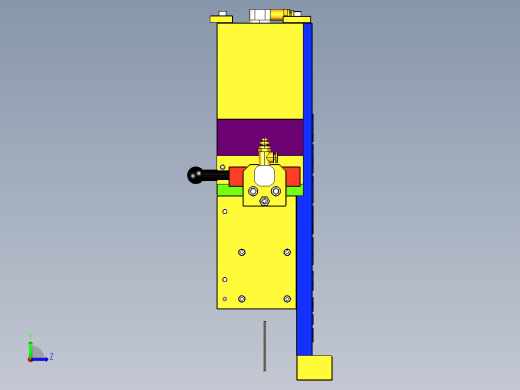 轴零件料仓下料机构左视缩略图