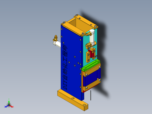轴零件料仓下料机构正等轴测缩略图