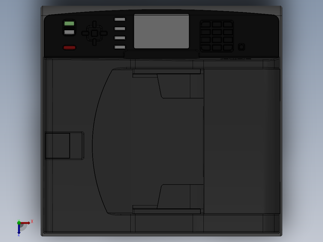 兄弟打印机俯视图