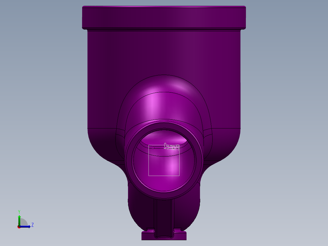 普通阀门左视图