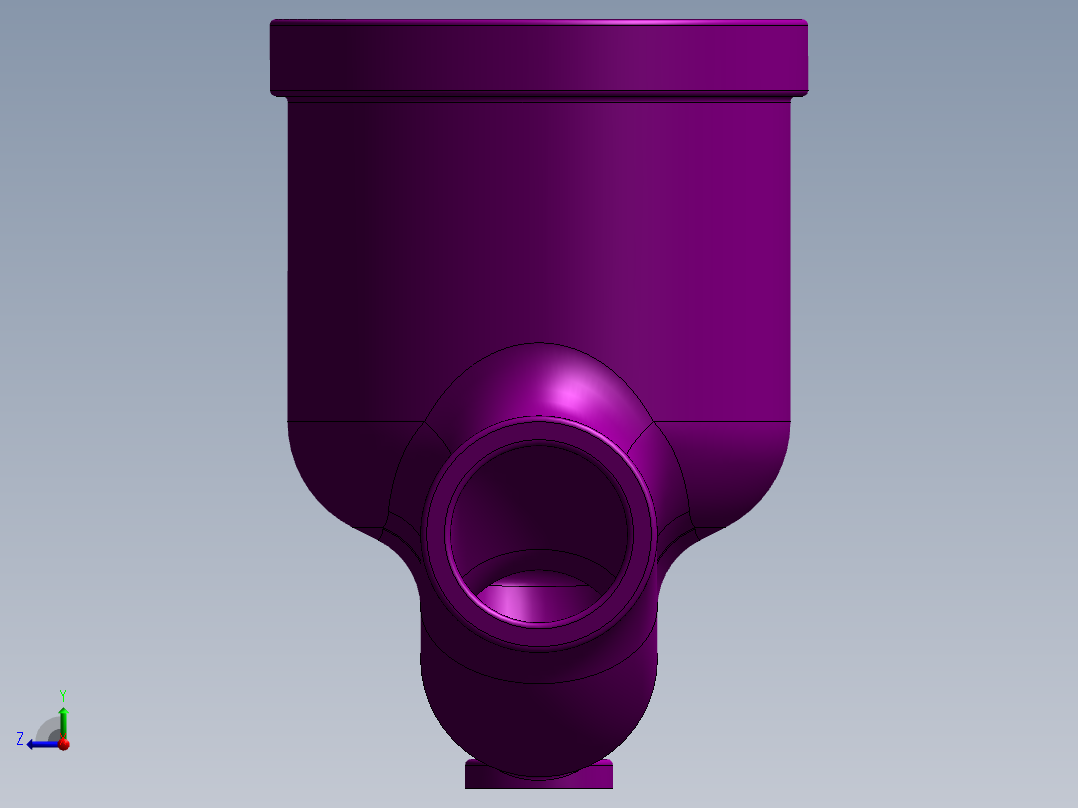 普通阀门右视图