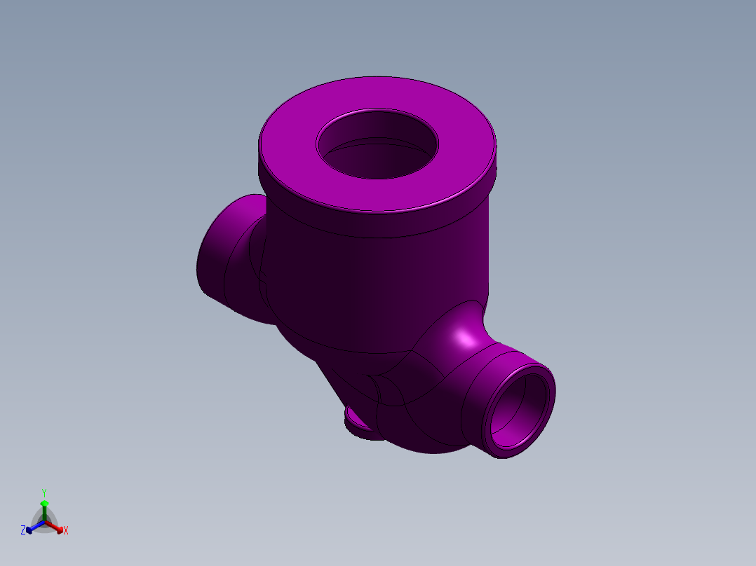 普通阀门正等轴测图