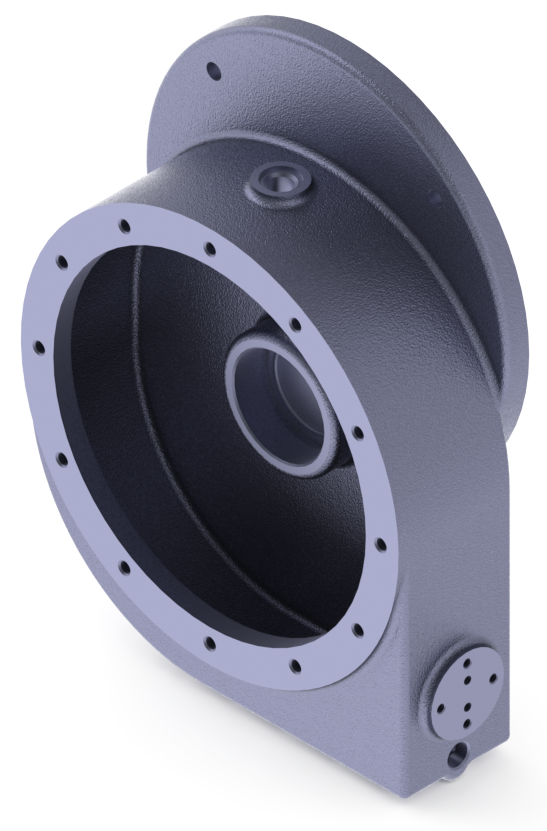法兰式圆柱减速器3D数模图纸 Solidworks设计