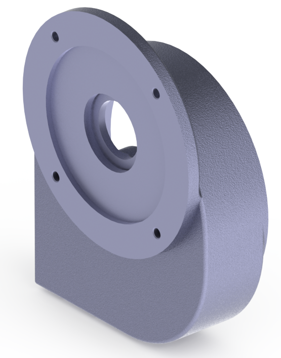 法兰式圆柱减速器3D数模图纸 Solidworks设计