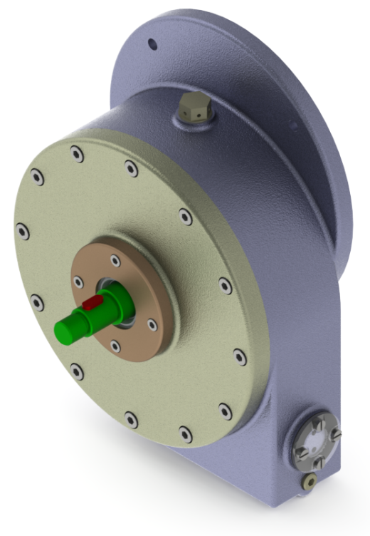 法兰式圆柱减速器3D数模图纸 Solidworks设计缩略图