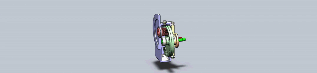 法兰式圆柱减速器3D数模图纸 Solidworks设计
