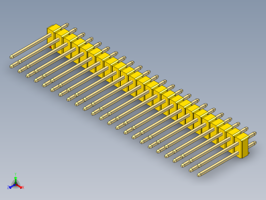 彩色公头100mil（2.54mm）系列-DS1021_yellow_2x24p_100mil_Type5_rev1.0