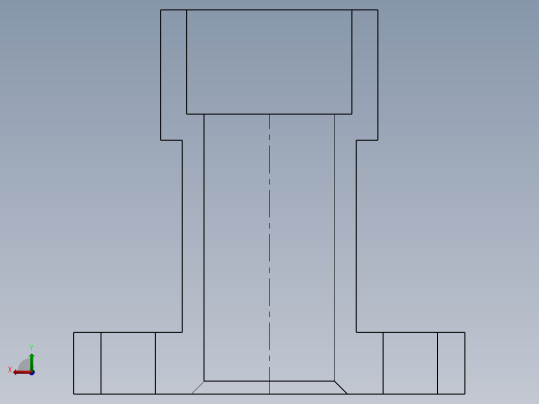 SW建模练习题-practice 33后视图
