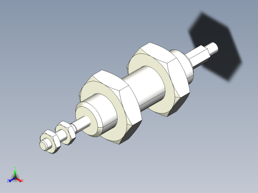 感應器配件2502-3D多系列多零件图纸模型主视缩略图