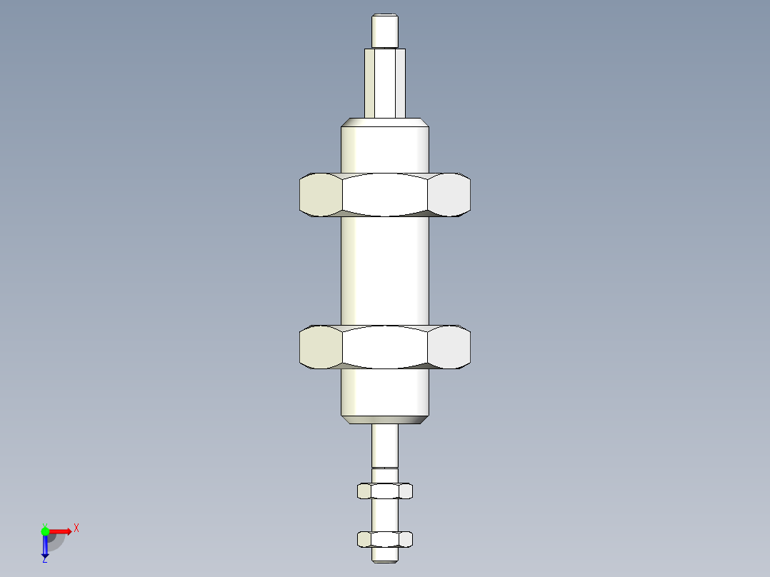 感應器配件2502-3D多系列多零件图纸模型俯视图