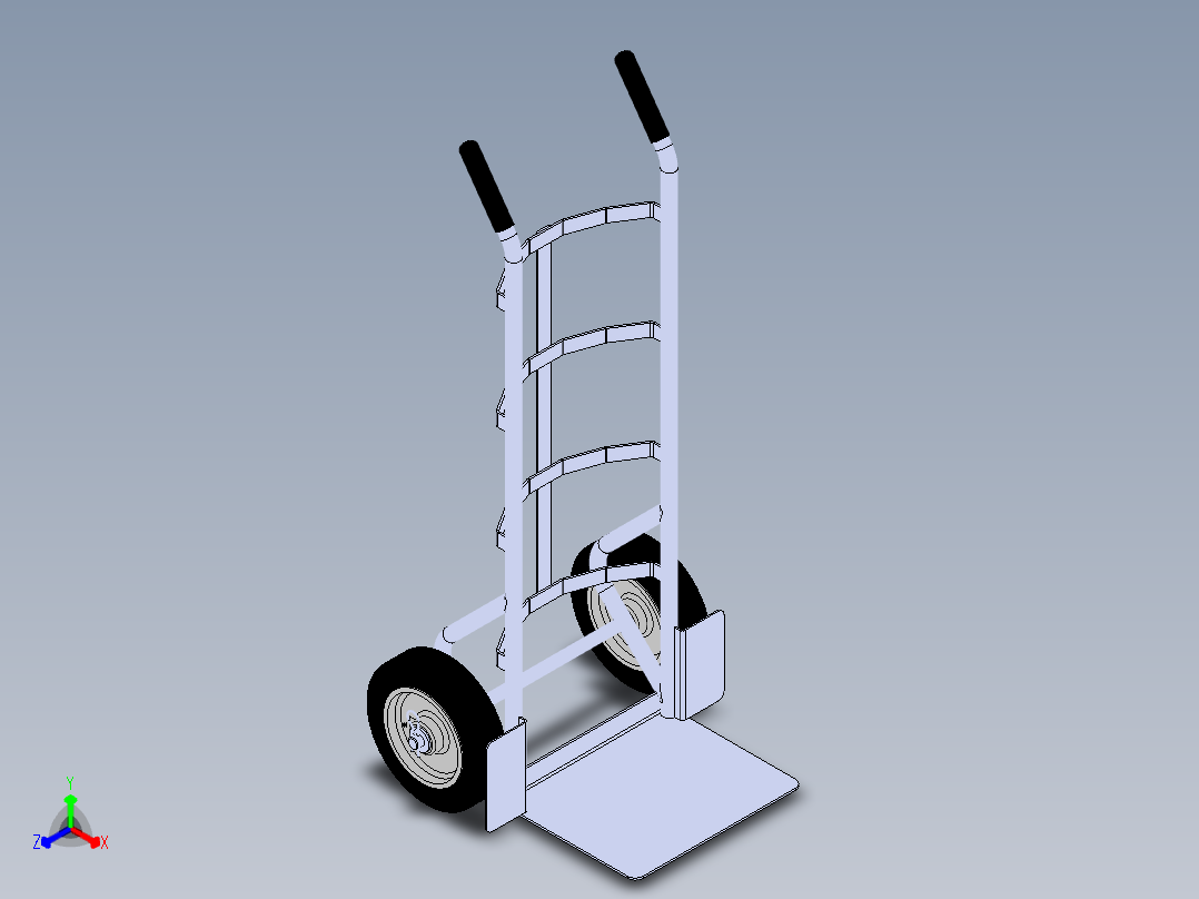 大负载两轮拖车小车
