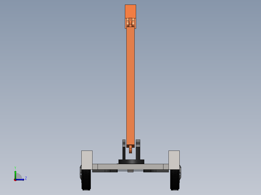 拖车结构设计左视图