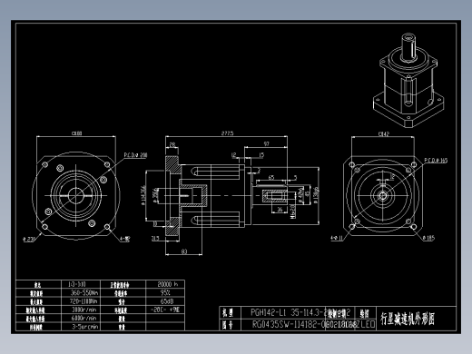 斜齿PGH142-L1 35-114.3-200-M12-180WZ CZ42.DXF