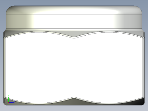 紧固件-IGES 0.3125 Lock Nut左视缩略图