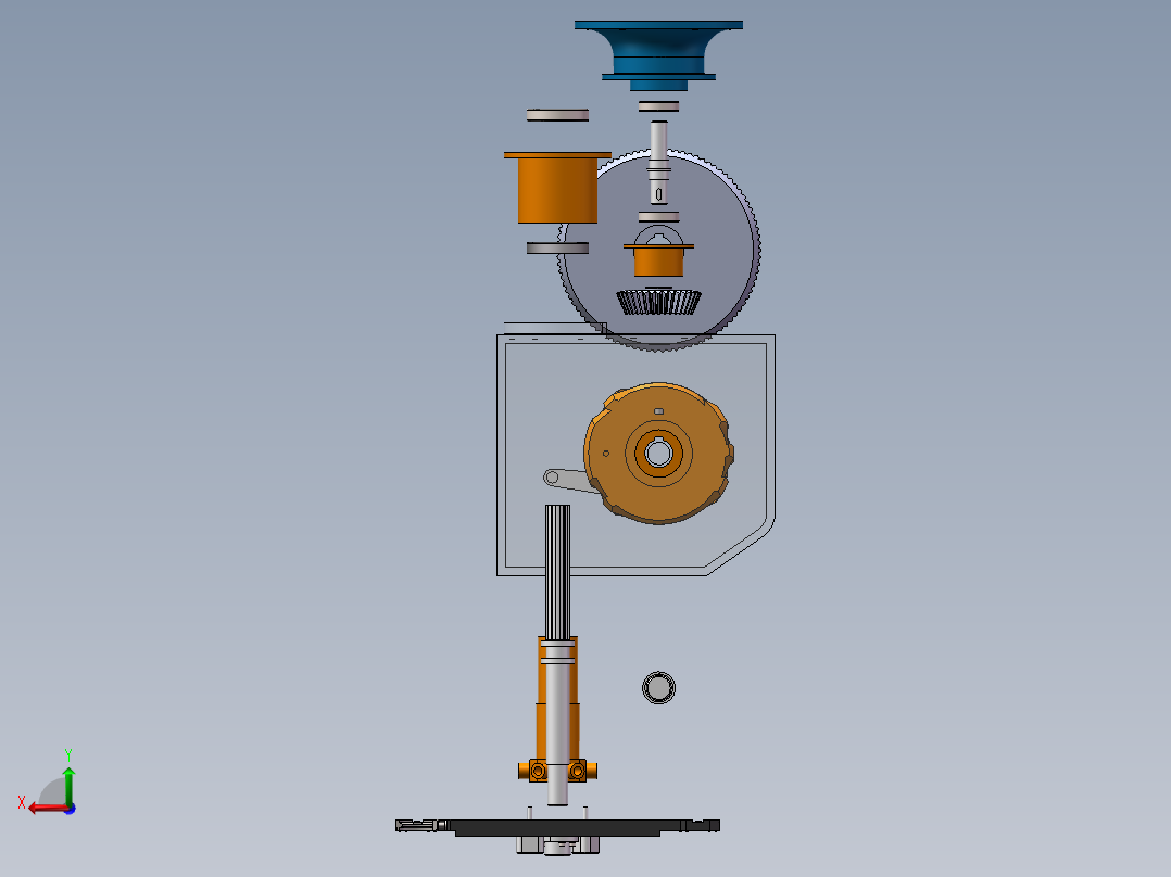 自动换刀装置图纸下载 20后视图