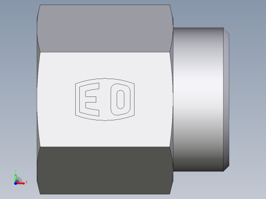 卡套式工业通用硬管接头EO_Swivel_connector_GAI28L1NPT71X前视缩略图