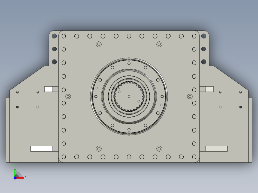 掘进机截割减速器proe三维==696029==150前视缩略图