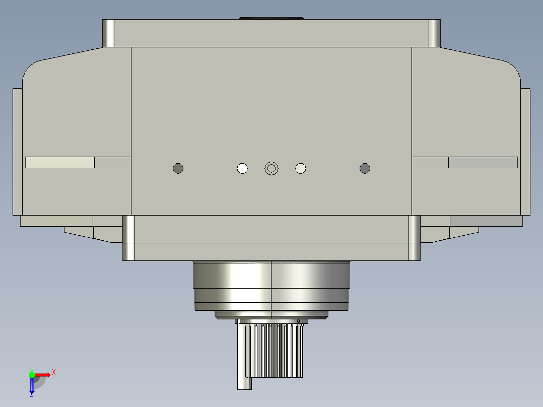 掘进机截割减速器proe三维==696029==150俯视图