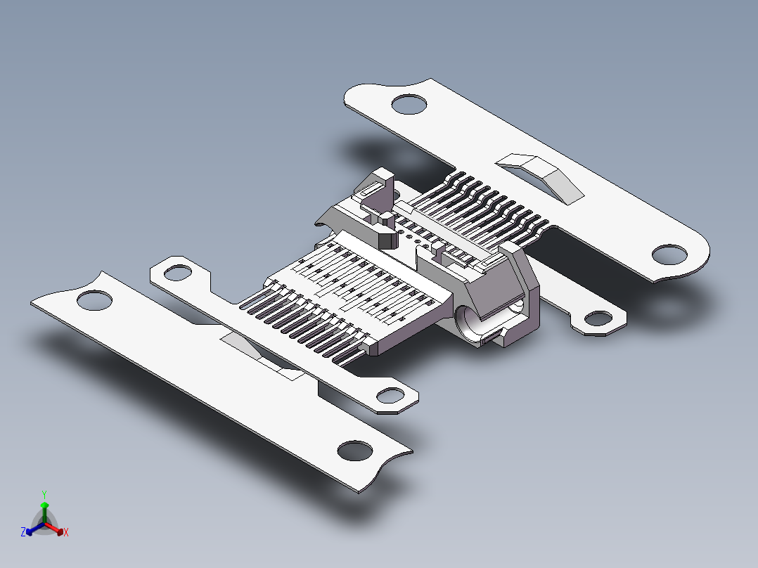 低成本HDMI之双料带正等轴测图