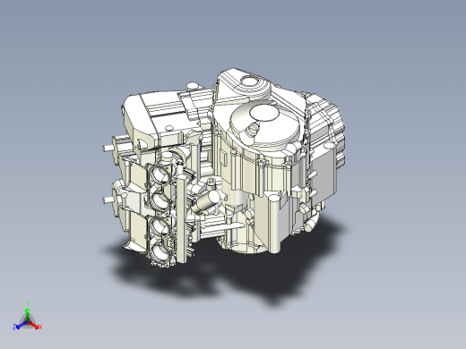 发动机三维模型
