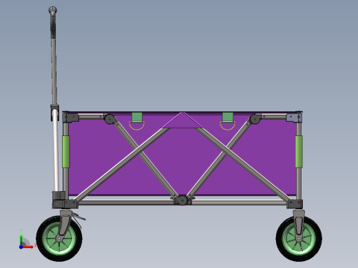 分享一款聚拢车露营推车帐篷推车露营车1342382前视缩略图