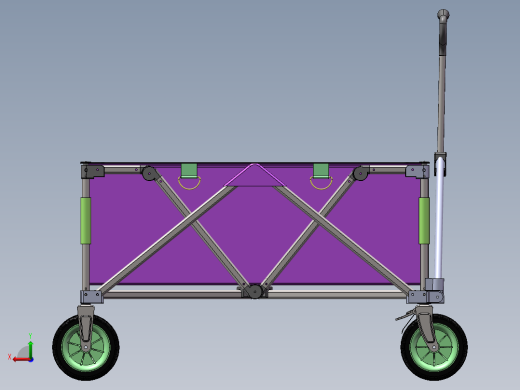 分享一款聚拢车露营推车帐篷推车露营车1342382后视缩略图