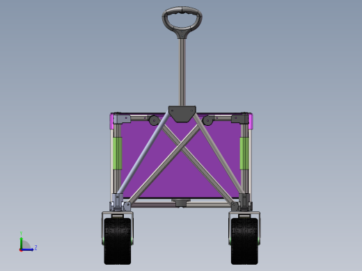分享一款聚拢车露营推车帐篷推车露营车1342382左视缩略图