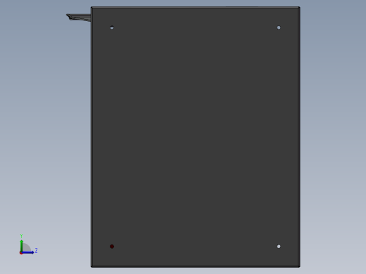 邮筒3D模型左视缩略图