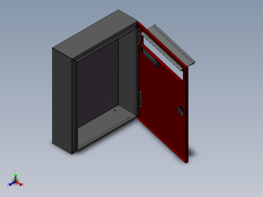 邮筒3D模型正等轴测缩略图