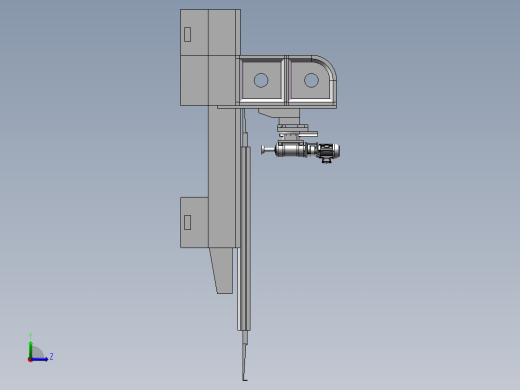 龙门铣床机身有限元论文左视缩略图