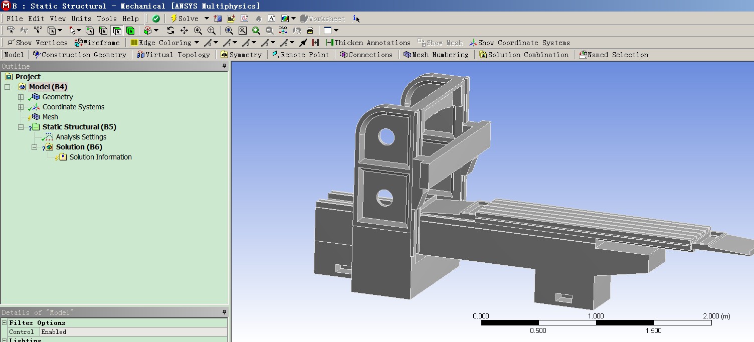 龙门铣床机身有限元论文