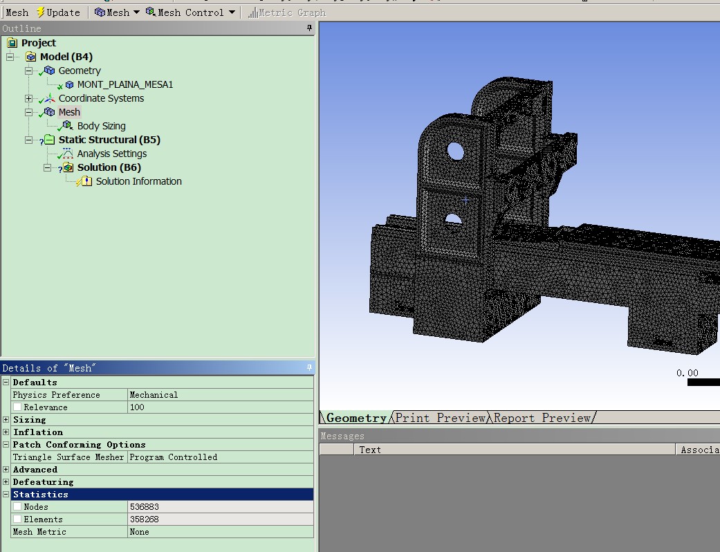 龙门铣床机身有限元论文