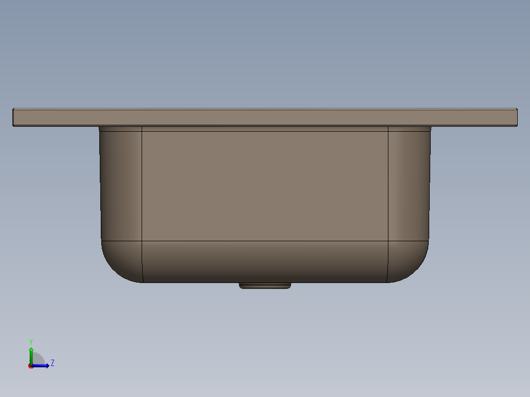 水槽、不锈钢水槽(54)左视图