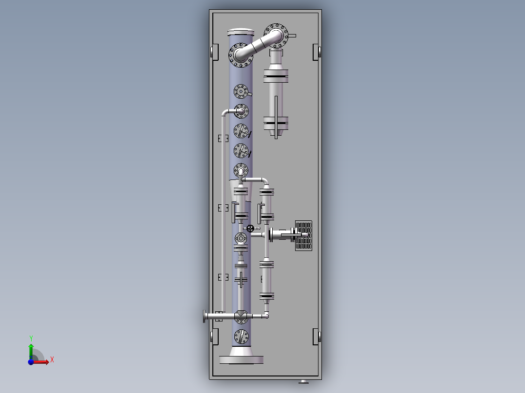 清管球接收器sw18可编辑前视图