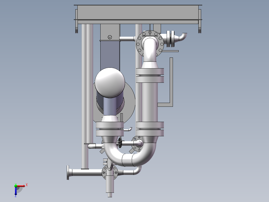 清管球接收器sw18可编辑俯视图