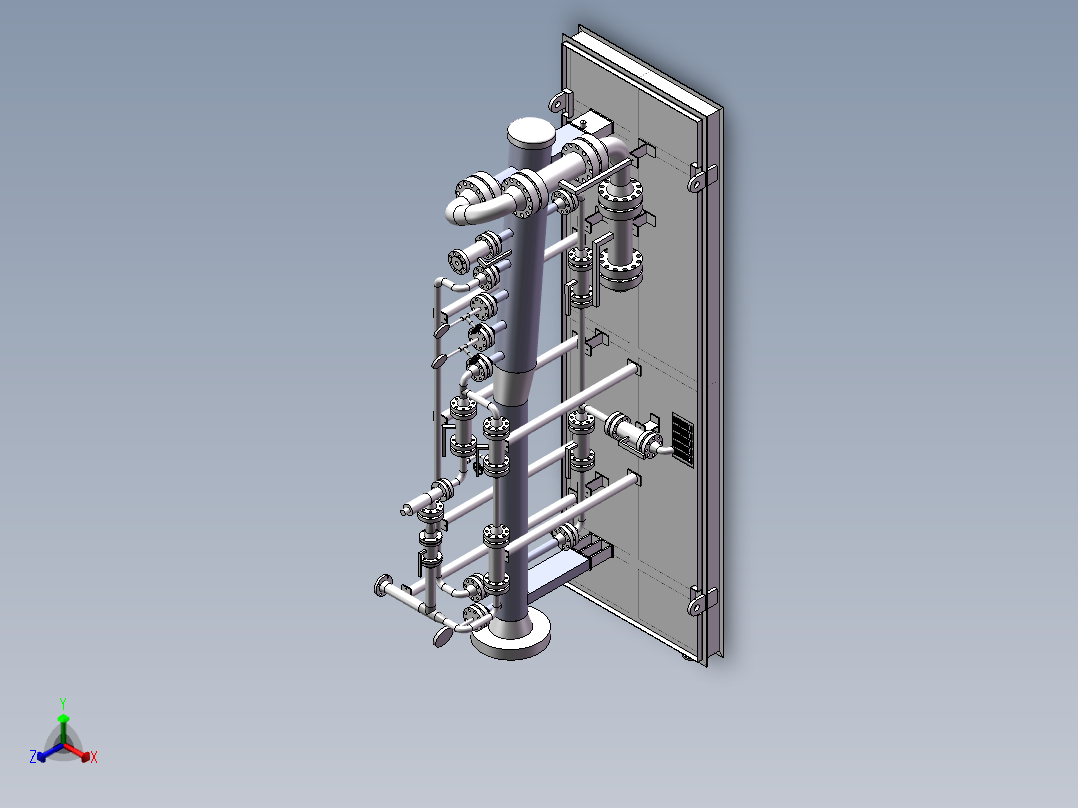 清管球接收器sw18可编辑正等轴测图