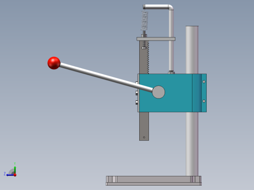 手板压力sw20可编辑右视缩略图