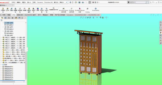 快递储存柜3D模型缩略图