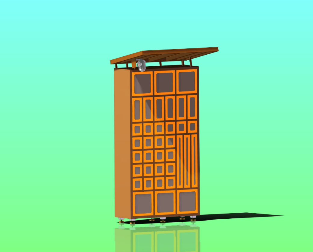 快递储存柜3D模型